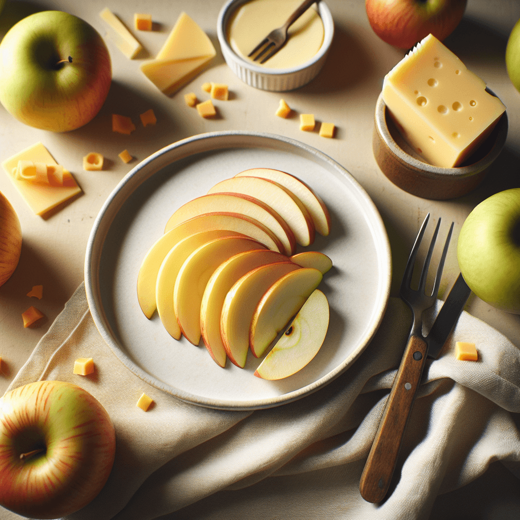 Apple Slices with Cheddar recipe photo