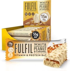 FULFIL White Chocolate Peanut & Caramel Protein Bar - Protein & Nutrition