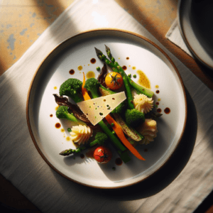 Steamed Vegetables with Cheese recipe photo