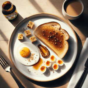 Toast with Marmite recipe photo